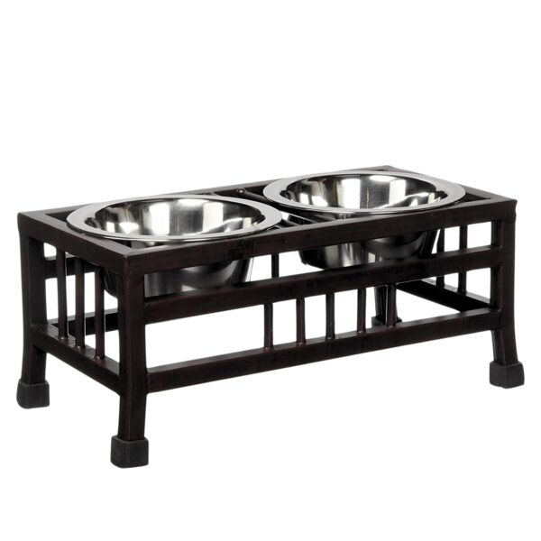 Pets Empire Pet Feeder for Dogs & Cats | Dog Bowl Stand for Dogs | Stainless Steel Food and Water Bowls with Iron Stand | Dog Bowls Large Size | X-Large |(1600 ml X 2 Bowl)