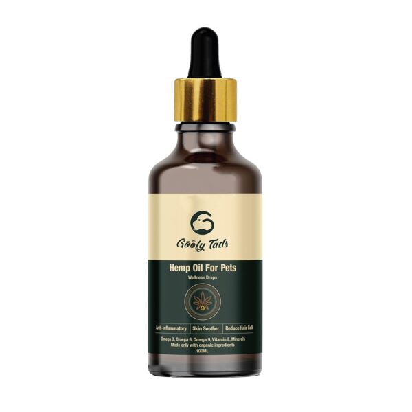 Goofy Tails Hemp Seed Oil for Dogs and Cats 100 ml, Cold Pressed Hemp Oil for Dogs and Cats, Anti Inflammatory Omega Rich Dog Supplement (3-6-9)