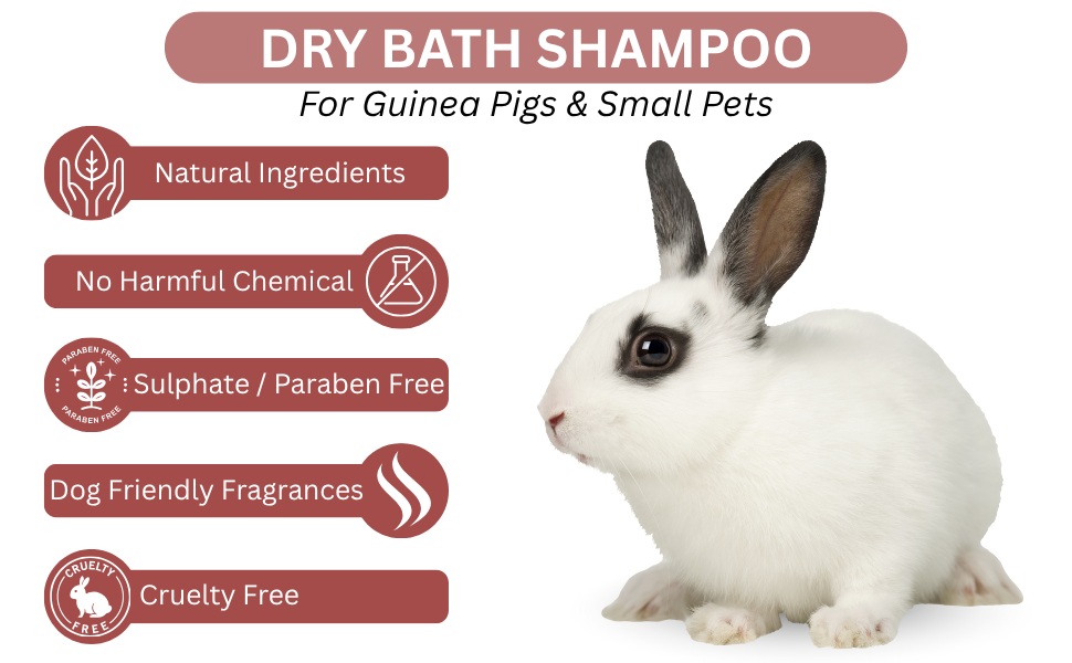 SPN-E2FA Dry Bath Shampoo For Guinea Pigs & Small Pets