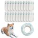 20Pcs Disposable Pets Shoes Foot Cover with Adhesive Tapes for Dog Walking Outdoor Waterproof Protector (Suitable for Less 12Kg)