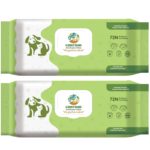 Antibacterial Pet Wipes, Large Cleaning & Odor-Controlling Grooming Wipes for Paws, Body, Butt, Eyes, Ear for All Age Dog, Cat| FDA Approved, Suitable for Puppies & Kittens, (PO2) 144N