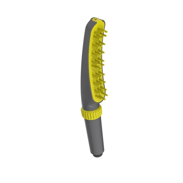 Hindware Italian Collection Pet Grooming Shower at Home | Suitable for Dogs & Cats Bathing | with 4 In-built Functions | Made of ABS with Silicon Nozzles| Gentle Combing | Yellow/Grey Color