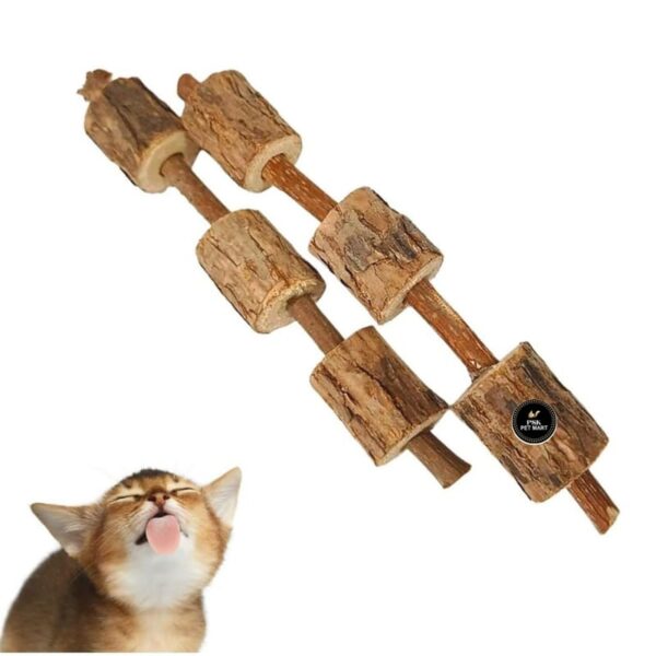 PSK PET MART 2pcs Set Natural Wooden Chew Stick Toy for Small Pets - Hamsters, Rabbits, Guinea Pigs, Chinchillas, and Rodents