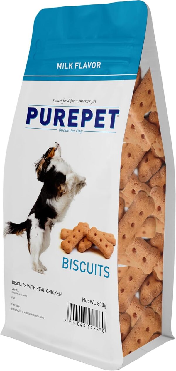Purepet Treat Milk Flavour Pouch 800gm