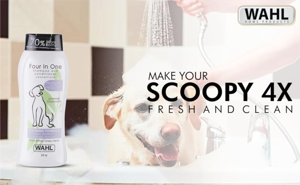 SPN-FOR1 Wahl 820000 4-in-1 Pet Shampoo 
