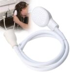 Woofy Multifunctional Pet Grooming 1.3M Long Handheld Shower Head with Tub Faucet Sprayer Hose Kit Suitable for Washing Hair, Washing Pets and Cleaning Tub (White)